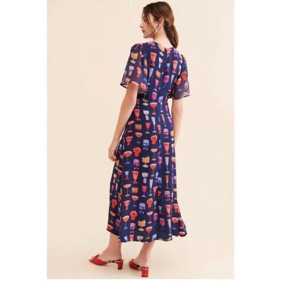 Lisa Says Gah Colorful Cocktail Print Maxi Dress - Picture 3 of 12